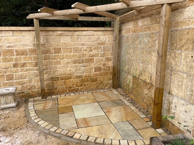 Creating a Timeless Patio and Pergola in a Cotswold Stone Garden